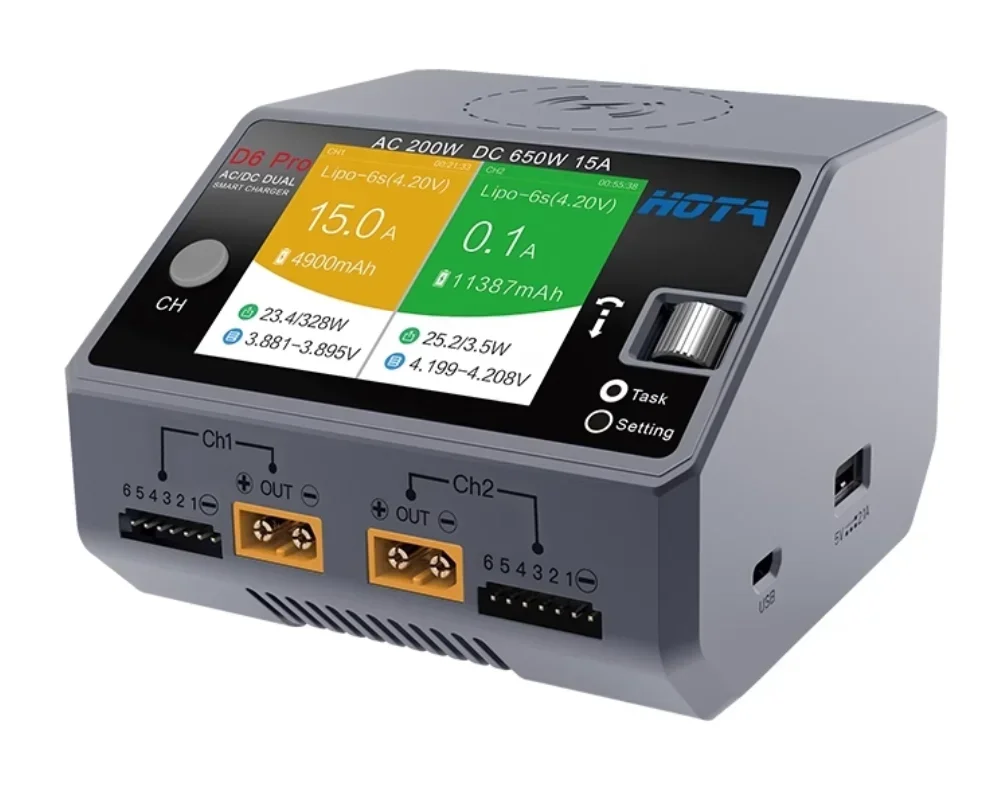 HOTA D6 Pro AC/DC Dual Channel - Hota D6 Pro Dual Lipo Charger review and price