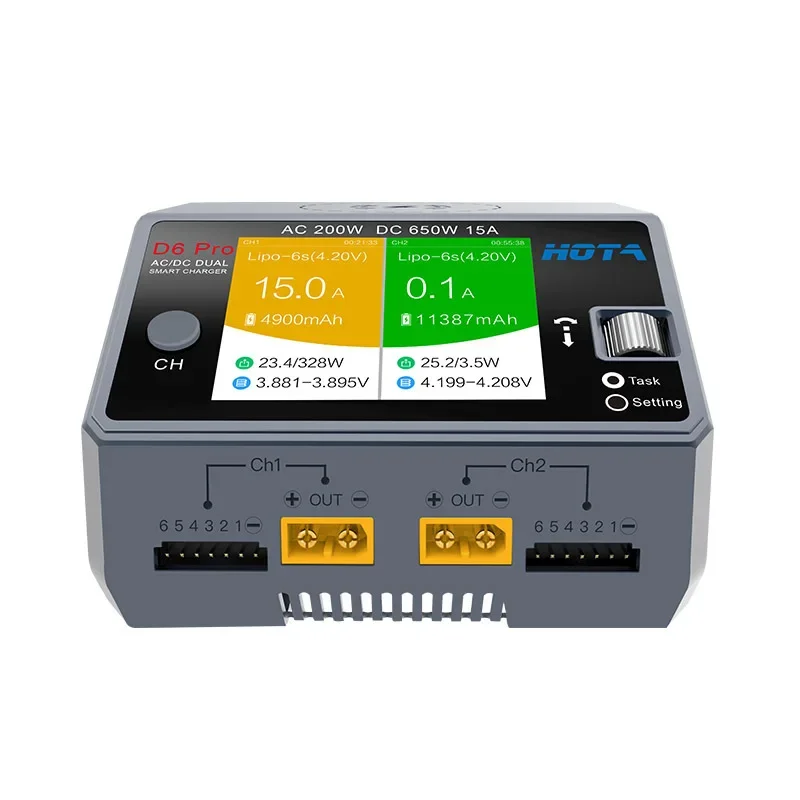 HOTA D6 Pro 650W Dual Channel  - Hota D6 Pro Dual Lipo Charger review and price